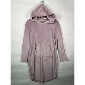 32 Degrees Heat Plush Hooded Lounger Dusty Rose Sz S/M‎ Wearable Blanket Soft